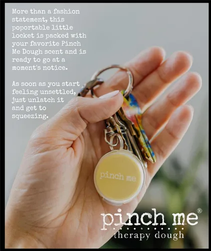 Miniatura 3 de Pinch Me Combo de medallón de masa terapéutica – Masilla holística para aromaterapia para aliviar el estrés – 0.3 oz con clip de Locket Aroma + 3oz