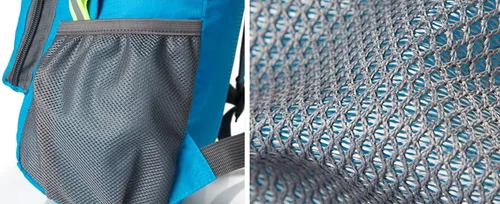 Miniatura 6 de Mochila plegable ultraligera, resistente al agua, duradera, para campamento, viajes, senderismo, mochila para hombres y mujeres (negro)