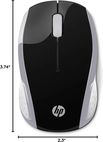 Miniatura 5 de HP Ratón inalámbrico 200 (negro/plata, 2HU84AA)