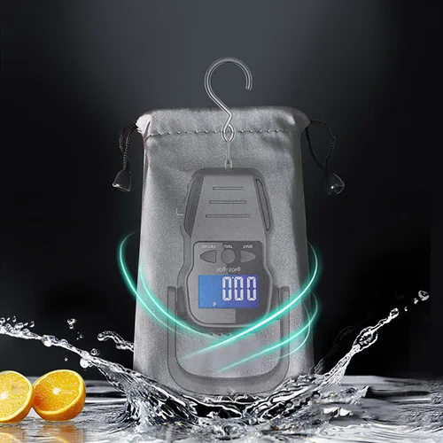 Miniatura 5 de Báscula digital de pescado báscula de equipaje báscula de gancho para colgar peso pantalla LCD retroiluminada de 1102lbs bolsa impermeable