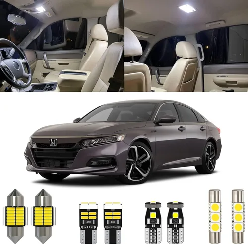 Xpismii Juego de 6 piezas de luz LED blanca de 6000K para interior de Accord, kit de remplazo para Honda Accord 2018 2019 2020 2021 2022, con