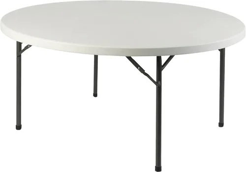 Miniatura 8 de Lorell Mesa de banquete, 48 x 48 x 29-1/4 pulgadas, platino