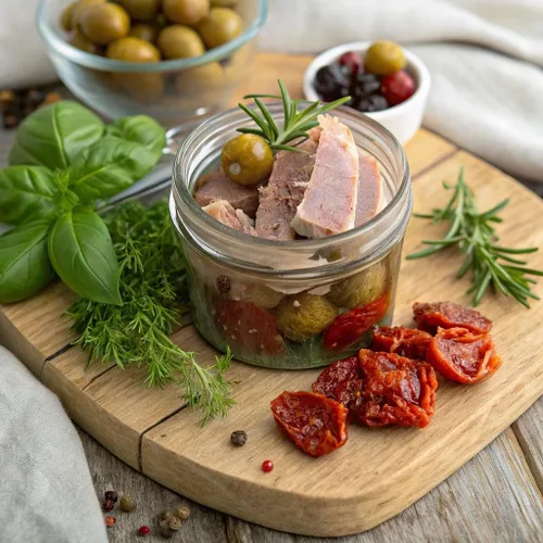 Miniatura 3 de Tonnino Filetes de atún bajo en calorías y sin gluten, atún premium en aceite de oliva, tomate y aceitunas, 6.3 onzas (paquete de 6)