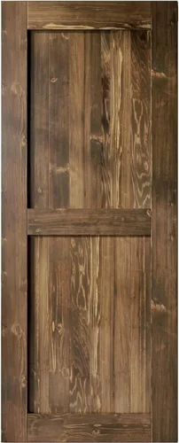 Homacer Puerta de granero de madera maciza de 34 pulgadas de ancho x 84 pulgadas de alto x 1-3/8 pulgadas de profundidad, acabado y sin ensamblar,