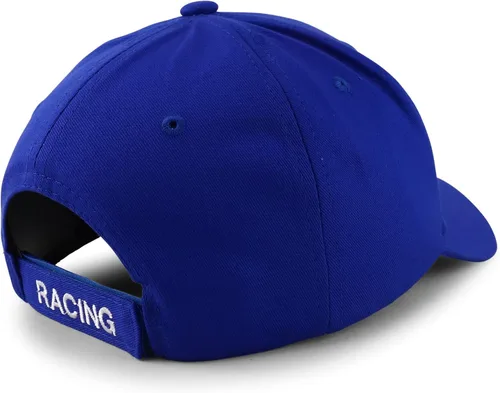 Miniatura 3 de Trendy Apparel Shop Gorra de béisbol con bandera de carreras bordada en 3D