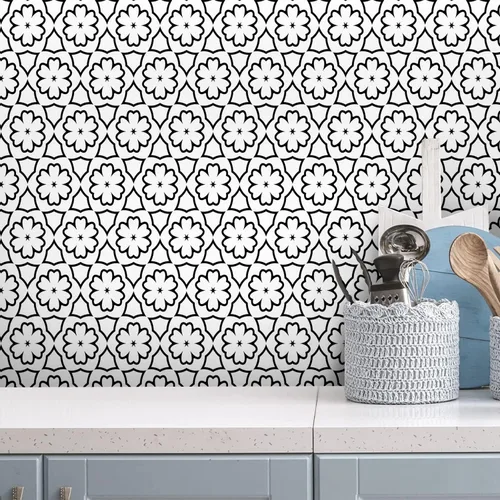 Miniatura 13 de 12 calcomanías mate para azulejos de pared, despegar y pegar, autoadhesivas, calcomanías de vinilo para azulejos de pared, adhesivo de PVC