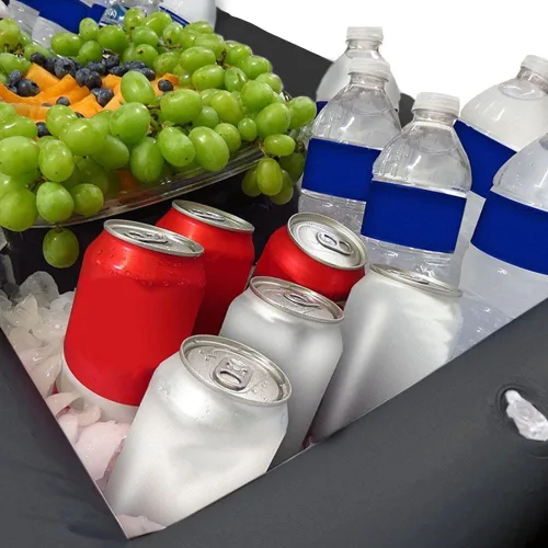 Miniatura 3 de Barras de servir inflables para bufé de hielo, bandejas para servir ensaladas, soporte para bebidas y alimentos, contenedores refrigerantes