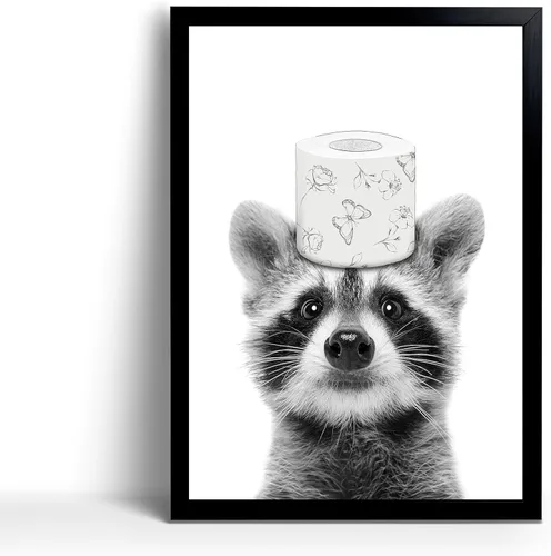 Miniatura 6 de Divertido arte de pared enmarcado de vaca de las tierras altas en bañera, lienzo blanco y negro, impresiones artísticas de pared de vaca, decoración