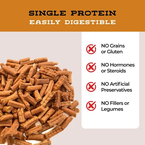 Miniatura 4 de Chicken Bits - Golosinas naturales para perros de razas pequeñas a grandes, bajas en calorías para entrenamiento, carne de grado humano, golosinas