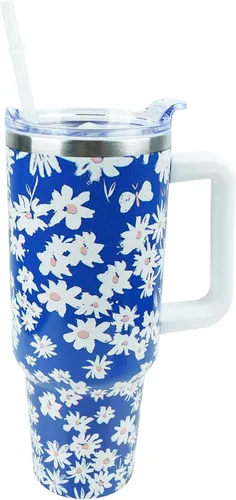 Miniatura 12 de Vaso de 40 onzas con asa y tapa con pajita a prueba de fugas Regalos inspiradores de cumpleaños del Día de la Madre para mujeres, hombres