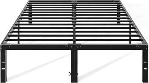 Miniatura 9 de OLIXIS 14in Metal Twin Bed Frame High with Storage Space, Sturdy Steel Slat Support with 800LBS Heavy Duty, No Box Spring Needed, Easy Assembly
