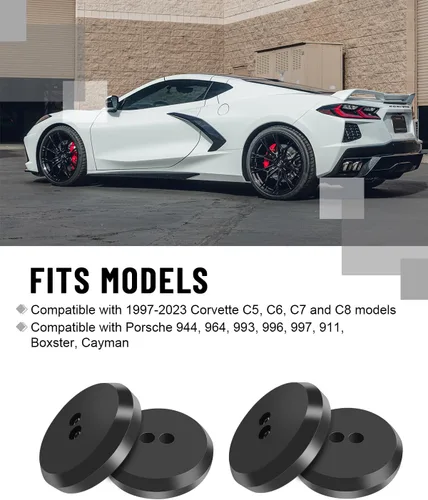 Miniatura 6 de Samman Corvette Jack Pucks - Adaptador de aluminio compatible con Chevrolet Corvette C5 C6 C7 C8, almohadillas de elevación sin enjuague compatibles