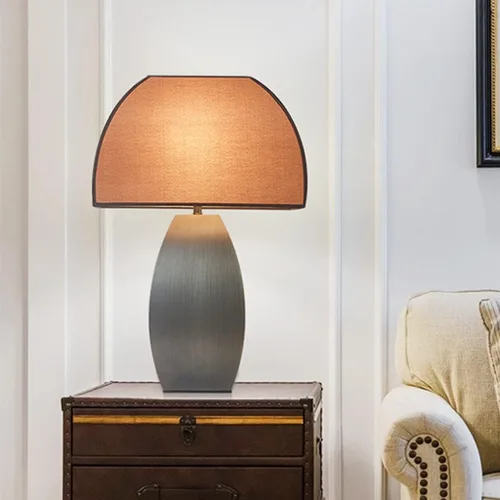 Miniatura 6 de Bedside Table Lamp Simple Metal Bedside Lamp Modern Bedroom Bedside Lamp Stylish Home Living Room Study Room Decorative Table Lamp Bedside Lamps