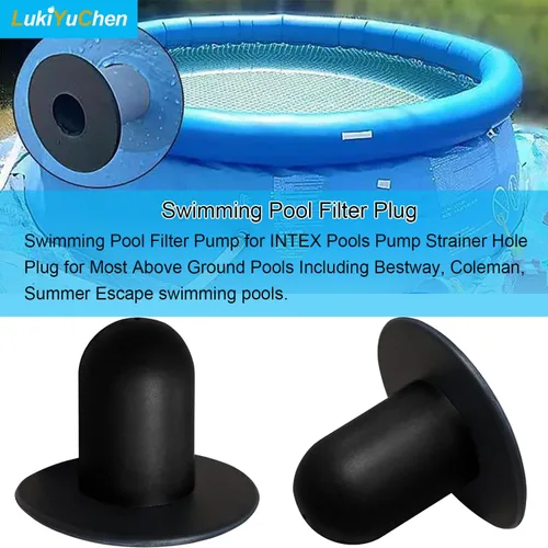Miniatura 2 de Tapón de tapón de tapón de orificio de filtro de bomba de filtro de piscina sobre el suelo (paquete de 4) Para piscina Intex, reemplazo de piscina