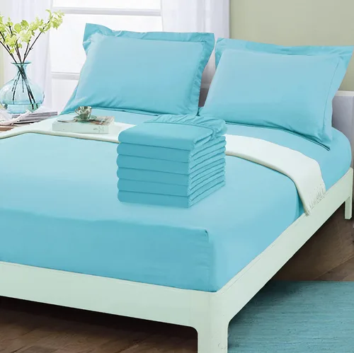 Miniatura 2 de Elegant Comfort Paquete de 6 sábanas bajeras bajeras de 1500 hilos, calidad prémium hotelera, bolsillo profundo, sin arrugas, resistentes a