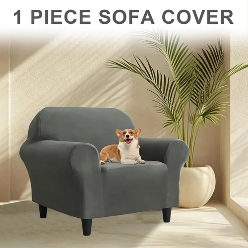 Miniatura 169 de Funda para Sofá de Terciopelo, Fundas Elásticas para Sofá para Funda Principal Separada/Respaldos y Cojines de Asiento, Funda para Sofá, para Fundas
