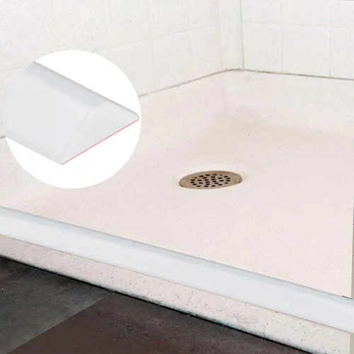 Miniatura 5 de Raycity Barrera Plegable de Umbral de Ducha Represa de Agua, Puerta de Ducha y Tira Represa de Agua de Cocina Protector de Ducha para Separación