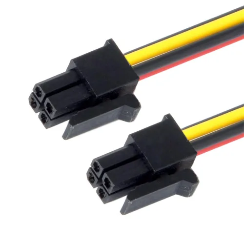Miniatura 3 de xiwai Cable de alimentación ATX para conector Molex Micro Fit de 4 pines macho a 4 pines macho de alimentación 12 V Cable 23.6 in 20 AWG Paso =