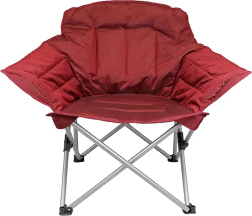 Zenithen Limited - Silla plegable portátil acolchada Guidesman, perfecta para camping, eventos deportivos al aire libre, muebles de patio y Rojo