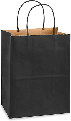 Brilliant Bag Co- Bolsas de compras de colores de estraza – Paquete de 50 – Papel Kraft fuerte – Reciclable por Brilliant Bag Co- Pequeñas bolsas de