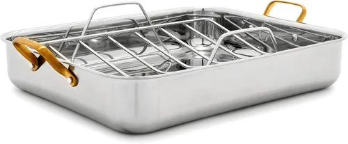 Miniatura 14 de GreenPan Juego de ollas y sartenes de acero inoxidable de tres capas Reserve de 10 piezas, multiclad, inducción, horno y asador, apto para horno
