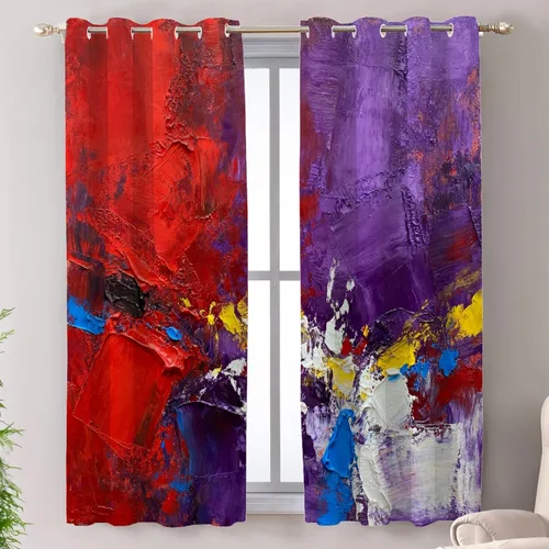 Miniatura 13 de Shrahala Cortinas de nivel de chakras con mandala beige para ventanas de cocina, paneles de cortina de ventana de mandala multicapa de poliéster