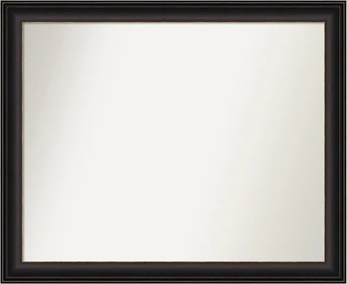 Miniatura 11 de Amanti Art Espejo de baño de bronce para sobre el fregadero, 24 x 24 pulgadas, espejo cuadrado de bronce Lara para tocador, marco de madera