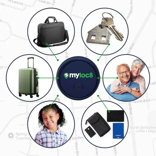 Miniatura 8 de Rastreador GPS para niños con botón SOS - Dispositivo de seguimiento en tiempo real para niños, mochila, llaves, alertas inteligentes, etiqueta