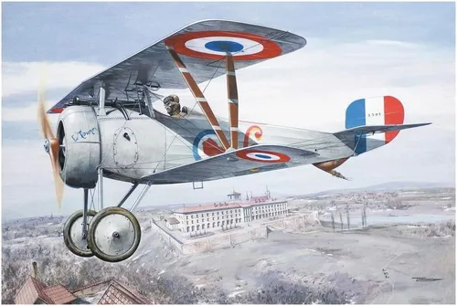 Roden RE32611 1/32 Primera Guerra Mundial Fuerza Aérea Francesa Newport 24bis Doble Hoja Solo Tiro Avión de Caza 1917 Modelo de Plástico
