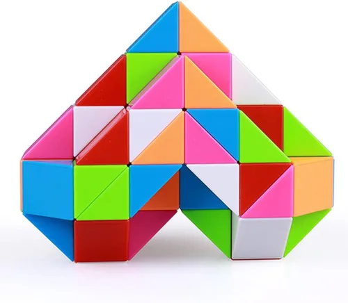 Miniatura 9 de TANCH Fidget Magic Snake Cube Puzzles Twist Ruler Speed Cubes Brain Teaser Juego Juguetes para niños (36 bloques, 1 paquete)