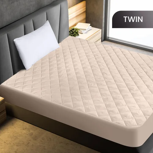 Miniatura 2 de Utopia Bedding - Cubrecolchón acolchado y ajustado, tamaño individual, protector y cubierta de colchón elástico con bolsillo profundo que se estira