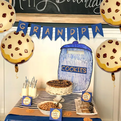 Miniatura 4 de Globos de galletas con chispas de chocolate, decoraciones de fiesta de leche y galletas para el primer cumpleaños, suministros para fiesta