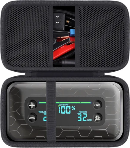 khanka Estuche de almacenamiento para HALO Bolt Ultimate 2.0/HALO Bolt Air +1750 Arrancador de batería portátil para automóvil, solo estuche (negro)