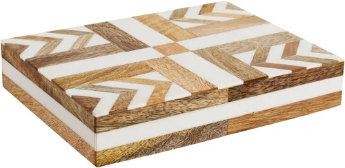 Miniatura 83 de Handicrafts Home Caja de recuerdo decorativa de 8 x 5 – Pequeña caja organizadora con tapa, almacenamiento decorativo Boho, caja de memoria retro