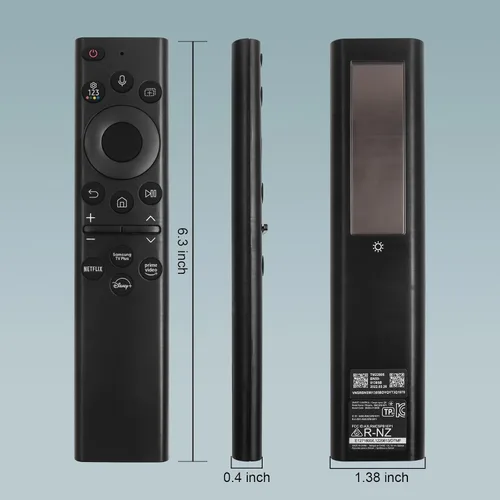 Miniatura 6 de BN59-01385A Reemplazo remoto de voz solar para Samsung Frame TV Remote con Bluetooth recargable celda solar, compatible con televisores Samsung Ónice