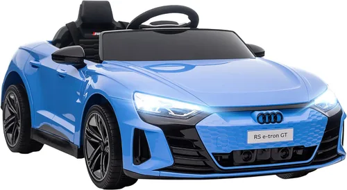 Miniatura 15 de Aosom Carro de juguete con licencia Audi RS e-tron GT de 12V para niños, vehículo eléctrico con control remoto para padres, música, luces, para Negro