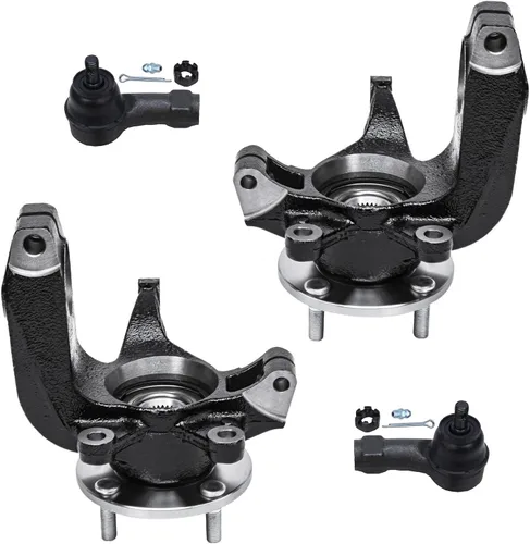 Miniatura 105 de Detroit Axle - Conjunto de manguetas de dirección delanteras de 2 piezas para Hyundai Accent 06-11, 2 manguetas de dirección y conjunto de buje