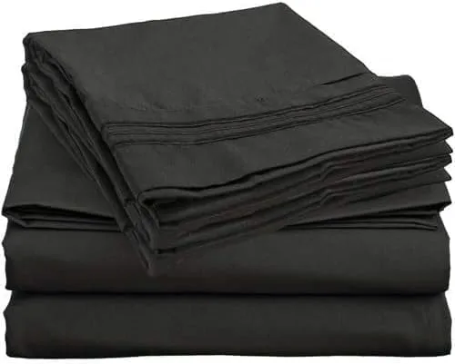 Miniatura 5 de Juego de sábanas para cama individual – Tamaño de dormitorio universitario – Sábanas extra largas de microfibra ultrasuave 1800 premium – Doble