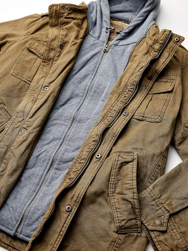 Miniatura 7 de Levi's Chaqueta estilo militar con capucha de algodón lavado para hombre