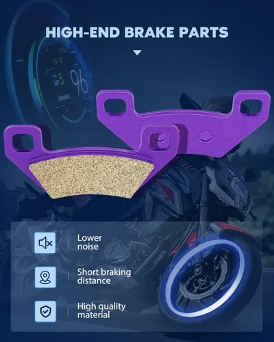 Miniatura 2 de ECCPP Pastillas de freno para Arctic Cat 300 366 400 450 500 4x4 Prowler XT 550 650 XTX 700 EFI 750 XTZ 1000, FA395 juego de 3 pastillas de freno
