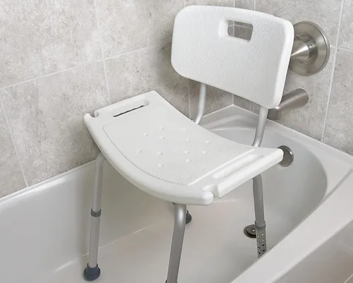 Miniatura 4 de Vaunn - Silla de ducha ajustable sin herramientas, apta para FSA/HSA, asiento de bañera de hidromasaje con respaldo extraíble