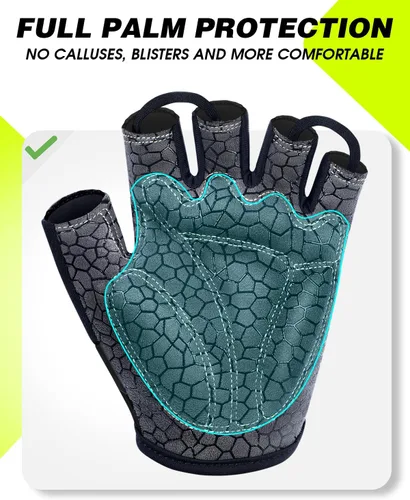 Miniatura 2 de Tanluhu Guantes de Ciclismo - Guantes de Bicicleta de Montaña de Medio Dedo para Carretera, Transpirables, Absorben Impactos, para Hombres y Mujeres