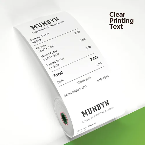 Miniatura 8 de MUNBYN Papel térmico de 3 1/8 x 230 pies, 10 rollos de papel de recibo compatibles con Star Micronics TSP100 TSP143 Epson impresora de recibos