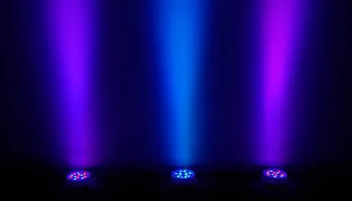 Miniatura 8 de (10) Rockville RockPAR50 LED RGB Compact Par Can DJ/Club/Stage DMX Luz de lavado - Blanco