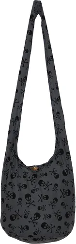 Miniatura 27 de Bolso cruzado estilo bohemio bohemio estilo hobo hippie gótico de 33 pulgadas, color negro
