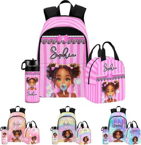 Miniatura 58 de Texto personalizado Elefante desgaste gafas mochila mochila mochila casual Daypack bolsa para mamá niñas, color86-4, Mochilas Daypack