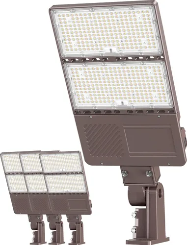 Miniatura 13 de Luz de estacionamiento LED de 480 V 150 W ETL Listado comercial 22500LM LED Shoebox Pole Luces de inundación 5000K IP65 Área al aire libre