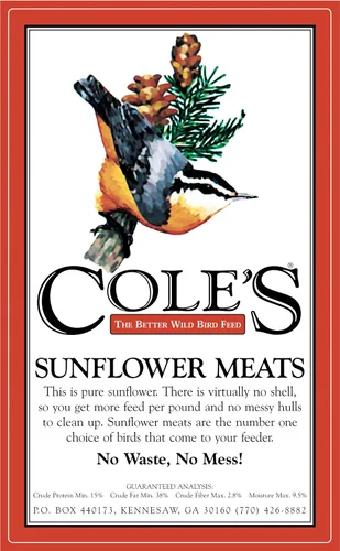 Miniatura 3 de Cole's SM20 - Semilla de pájaro de carne de girasol, 20 libras