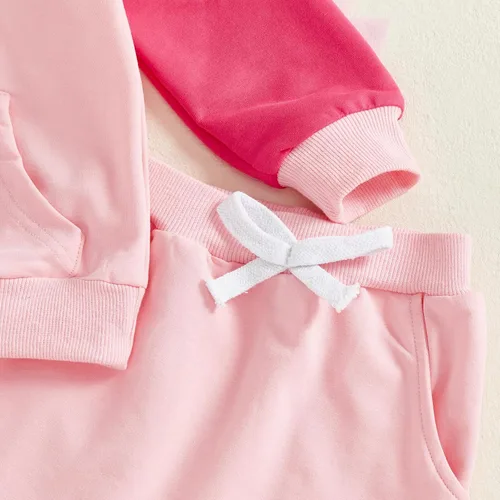Miniatura 22 de Conjunto de ropa de otoño e invierno para bebé y niño, sudadera larga con capucha y pantalones para niños pequeños, 6, 12, 18, 24 meses, 2T