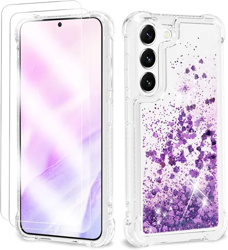 Miniatura 24 de Funda con purpurina para Samsung Z Flip 3, a prueba de golpes, funda de TPU transparente con purpurina líquida para Samsung Z Flip 3 para mujer